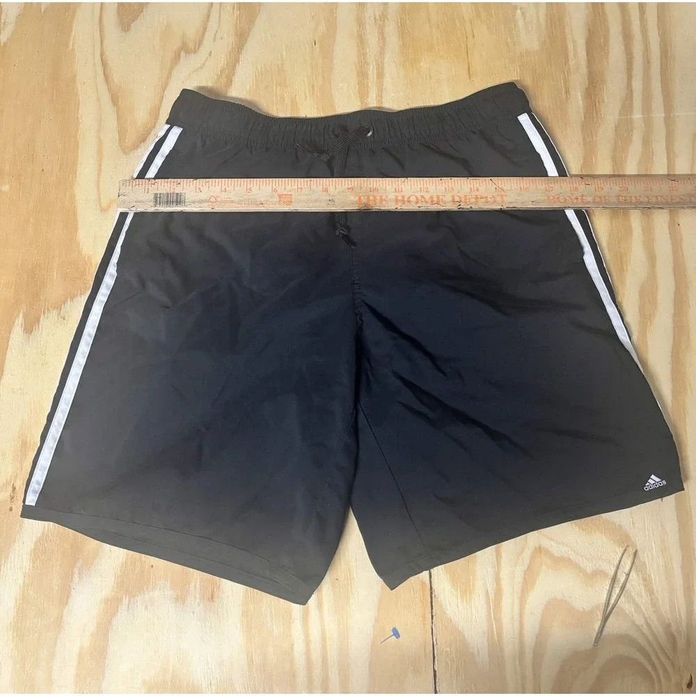 Adidas Athletic Shorts 3-Stripe Performance Medium Black Pre-owned Gym